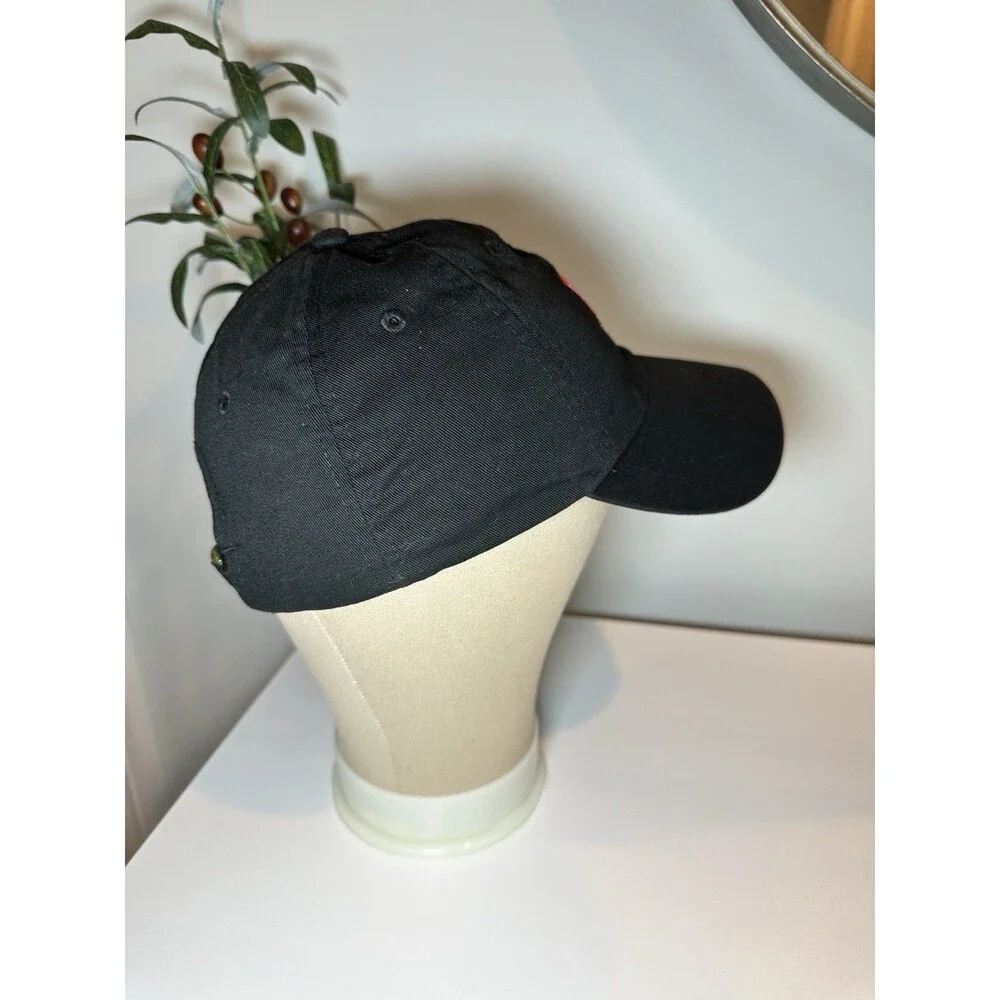 LGNDS Slideback Baseball Cap Black One Size Adjustable Dad Hat Cotton